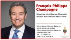 François-Philippe Champagne ministre du commerce international